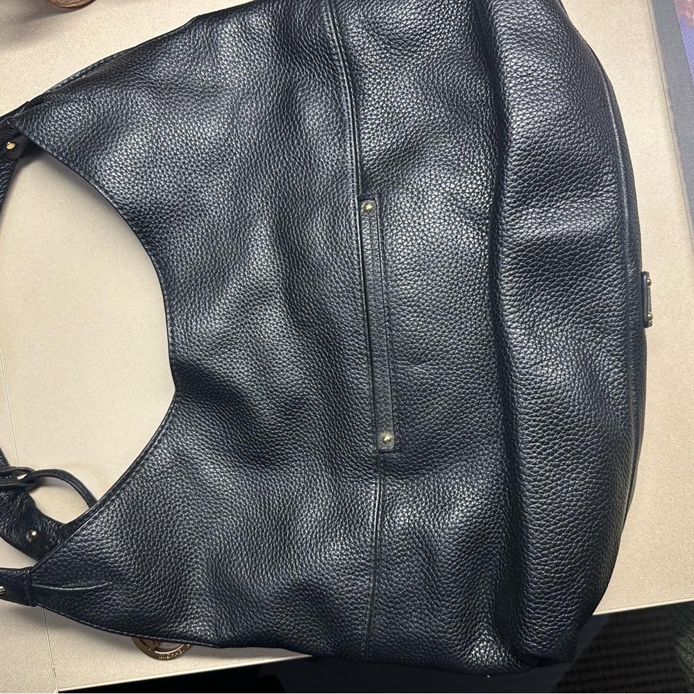 Black Leather Tote Bag